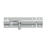 Jedo Brass Straight Barrel Bolts 75x25mm Satin Chrome