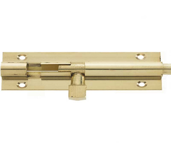 Frelan Jedo Brass Heavy Straight Barrel Bolts 152x38mm Polished Brass