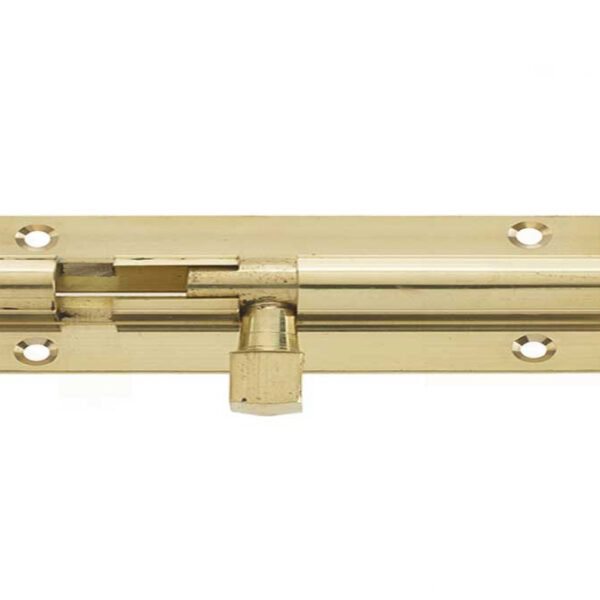 Jedo Brass Heavy Straight Barrel Bolts 152x38mm Polished Brass