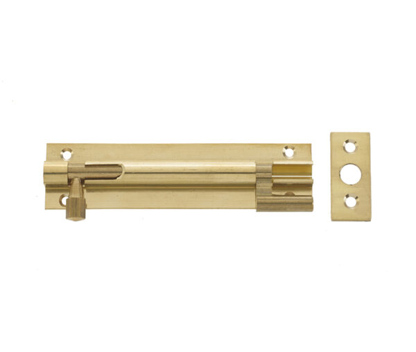 Frelan Jedo Brass Necked Barrel Bolts 75x25mm Polished Brass