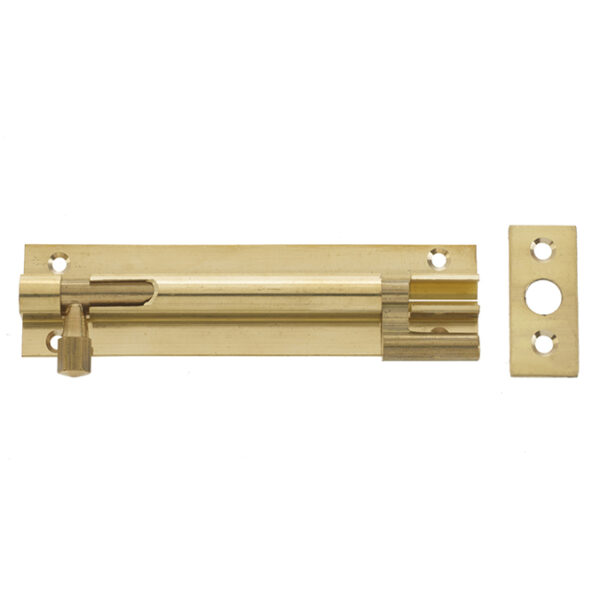 Jedo Brass Necked Barrel Bolts 75x25mm Polished Brass