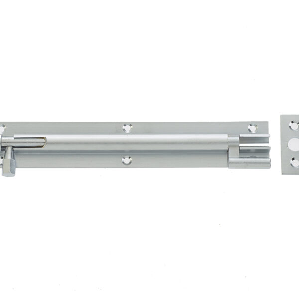 Jedo Brass Heavy Necked Barrel Bolts 200x38mm Satin Chrome