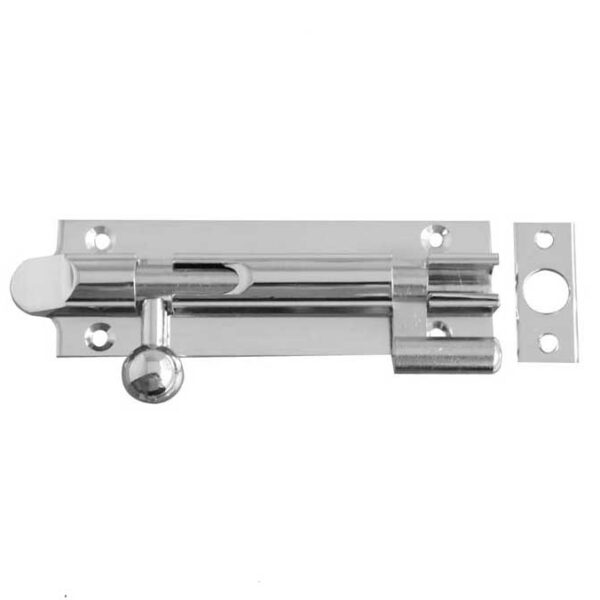 Jedo Brass Bell Shape Necked Barrel Bolts 102x32mm Polished Chrome