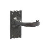 Regal Suite Door Handle Short Latchplate Black