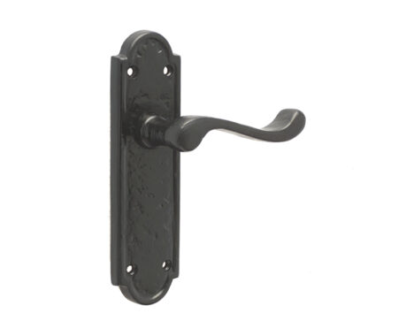 Turnberry Suite Door Handle on Latchplate Black