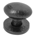 Frelan Oval Cupboard Knob 38mm Black