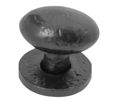 Frelan Oval Cupboard Knob 38mm Black
