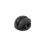 Nero Oval Floor Mounted Door Stop 46x26mm Black