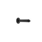 Nero Wall Mounted Door Stop on Rose 85mm Black