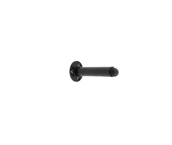 Frelan Nero Wall Mounted Door Stop on Rose 85mm Black