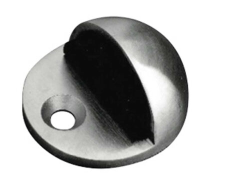 Satin Stainless Steel Oval Floor Mounted Door Stop