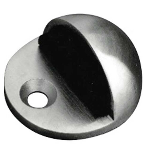 Satin Stainless Steel Oval Floor Mounted Door Stop