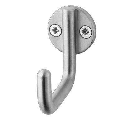 Frelan Single Robe Hook 55mm Satin Stainless Steel - 58mm