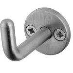 Frelan Single Robe Hook 48mm Satin Stainless Steel - 49mm