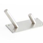 Stainless Steel Hat & Coat Hooks 94x46mm Satin Stainless Steel