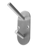 Stainless Steel Hat & Coat Hooks 90x45mm Satin Stainless Steel