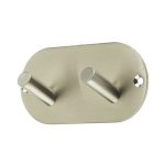 Double Robe Hook 90x45mm Satin Stainless Steel