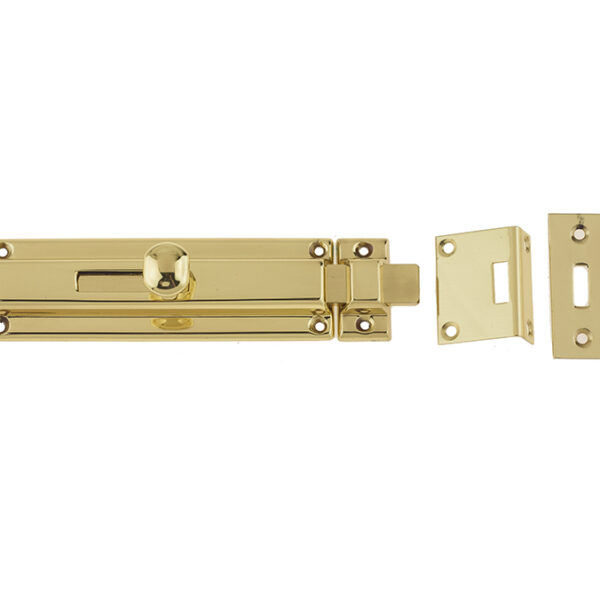 Jedo Architectural Slide Bolts 150x40mm Polished Brass