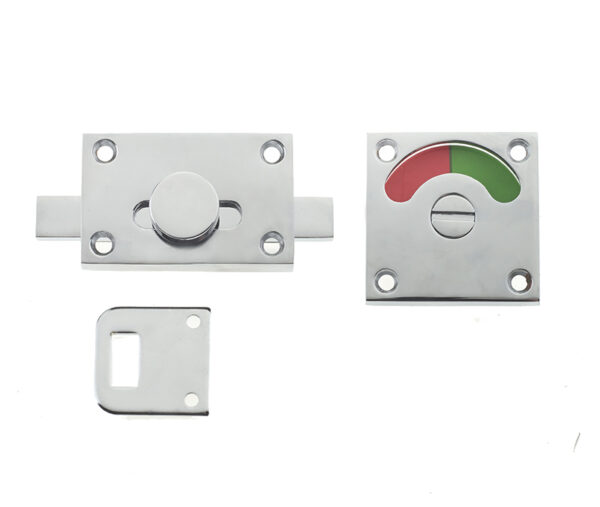Frelan Jedo Bathroom Indicator Bolt 50x50mm 50x50mm Polished Chrome