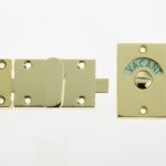 Jedo Bathroom Indicator Bolt 61x42mm 61x42mm Brass Finish