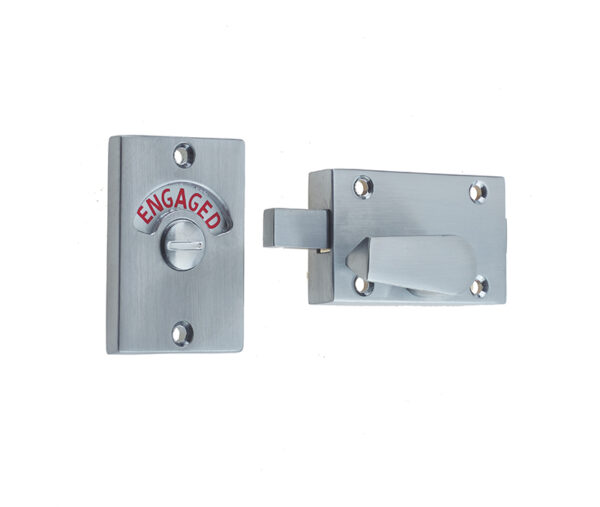 Frelan Jedo Bathroom Indicator Bolt 61x42mm 61x42mm Satin Chrome