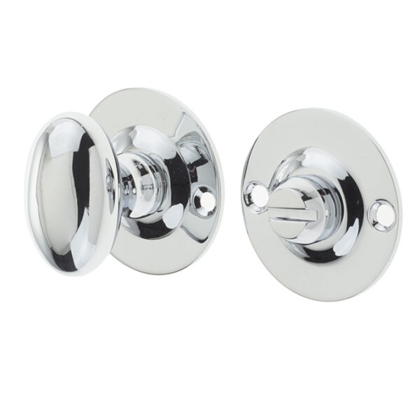 Jedo Bathroom Turn & Release for use with Deadbolts 5mm spindle Polished Chrome