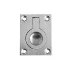 Jedo 38x50mm Flush Rings 38x50mm Satin Chrome