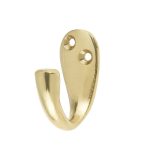 Jedo Single Robe Hooks 44mm Polished Brass