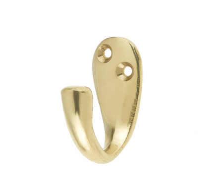 Jedo Single Robe Hooks 44mm Polished Brass