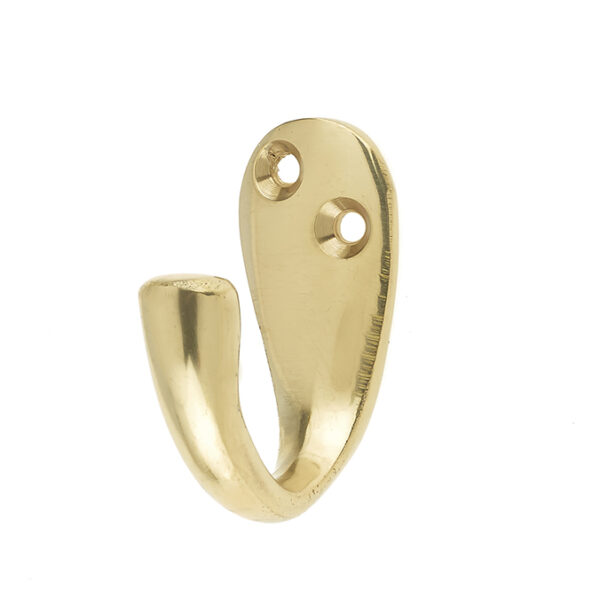 Jedo Single Robe Hooks 44mm Polished Brass