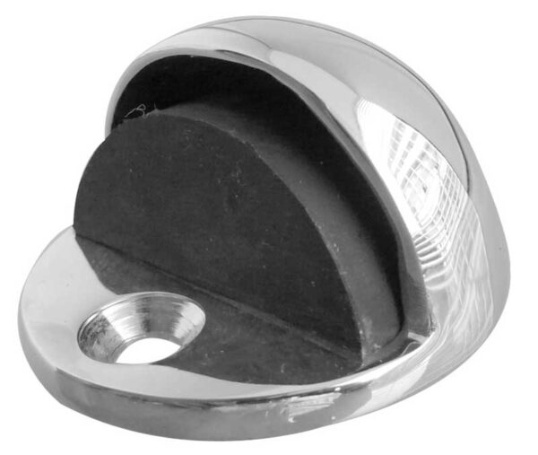 Frelan Jedo Oval Floor Mounted Door Stop 46x26mm Polished Chrome