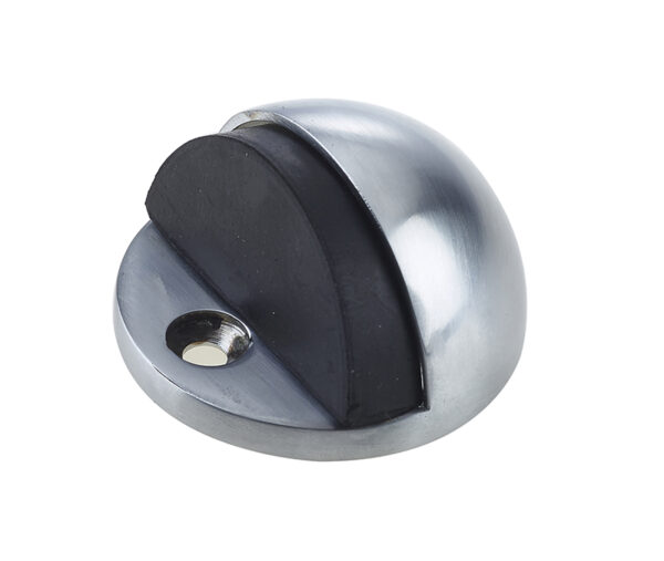 Frelan Jedo Oval Floor Mounted Door Stop 46x26mm Satin Chrome
