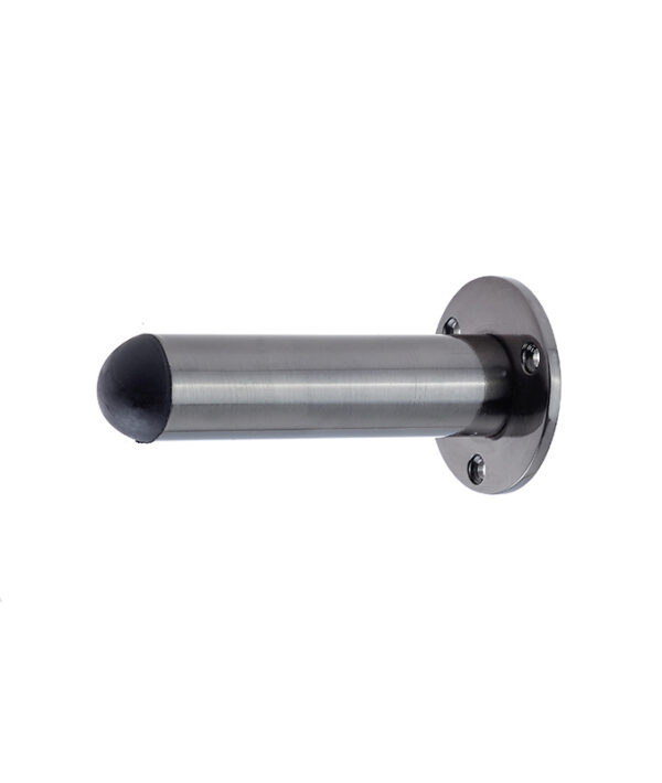 Frelan Jedo Cylinder Wall Mounted Door Stop on Rose 75mm Dark Bronze