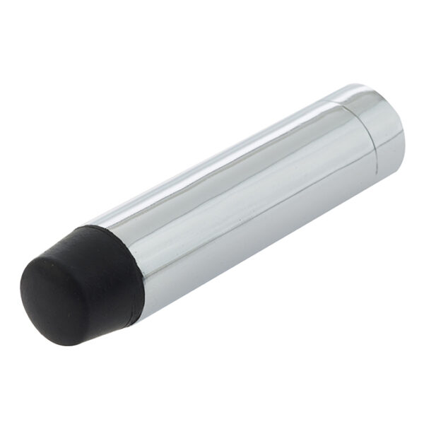 Jedo Cylinder Wall mounted Door Stop without Rose 102mm Polished Chrome