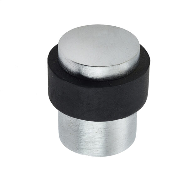 Jedo Cylinder Floor Mounted Door Stop 36x28mm Satin Chrome