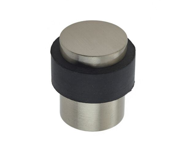 Frelan Jedo Cylinder Floor Mounted Door Stop 36x28mm Satin Nickel