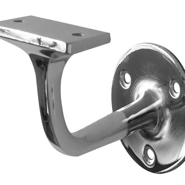 Jedo Zinc Handrail Brackets 80mm Polished Chrome