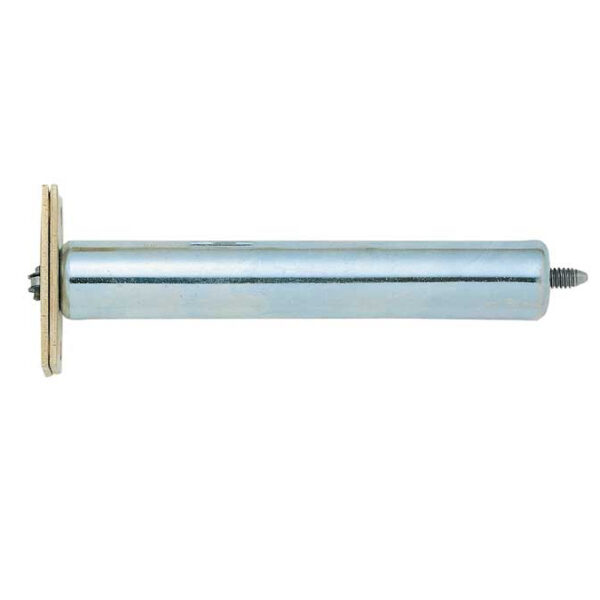 Jedo Concealed Door Closer with Rectangular Plate 140mm Electro Brassed