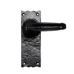 Traditional V Lever on Latch Backplate (LF5517)