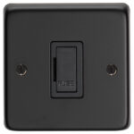 Eurolite Stainless steel Unswitched Fuse Spur - Matt Black Eurolite Stainless steel Unswitched Fuse Spur - Matt Black (MBUSWFB)