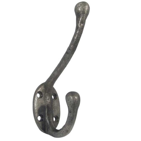 Antique Hat & Coat Hooks 125mm Pewter