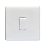 Eurolite Enhance White Plastic 1 Gang Switch - White Eurolite Enhance White Plastic 1 Gang Switch - White (PL3012)