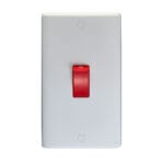 Eurolite Enhance White Plastic 45Amp Switch - White Eurolite Enhance White Plastic 45Amp Switch - White (PL3290)