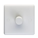 Eurolite Enhance White Plastic 1 Gang Dimmer - White Eurolite Enhance White Plastic 1 Gang Dimmer - White (PL3504/12LED)