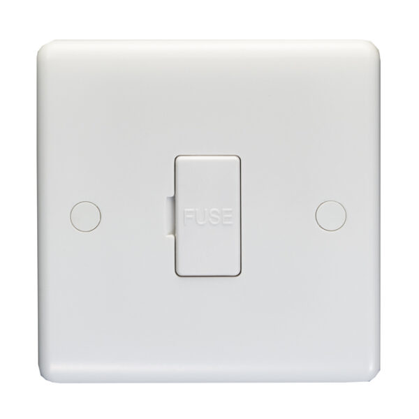 Eurolite Enhance White Plastic Unswitched Fuse Spur - White Eurolite Enhance White Plastic Unswitched Fuse Spur - White (PL4130)