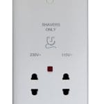 Eurolite Enhance White Plastic Shaver Socket - White Eurolite Enhance White Plastic Shaver Socket - White (PL4581)