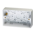 Eurolite Enhance White Plastic Pattress Box - White Eurolite Enhance White Plastic Pattress Box - White (PL8013)