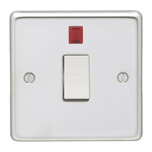 Eurolite Stainless steel 20Amp Switch With Neon Indicator - Polished Stainless Steel Eurolite Stainless steel 20Amp Switch With Neon Indicator - Polished Stainless Steel (PSS20ASWNW)