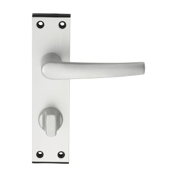 saa60wc.jpg Aluminium MIAL Lever on bathroom / privacy backplate (SAA60WC) - Image 1