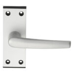 Aluminium MIAL Lever on Latch backplate (SAA61)